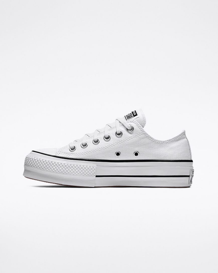 Women's Converse Chuck Taylor All Star Lift Canvas Low Top Platform Shoes White / Black / White | AU 3E649Y